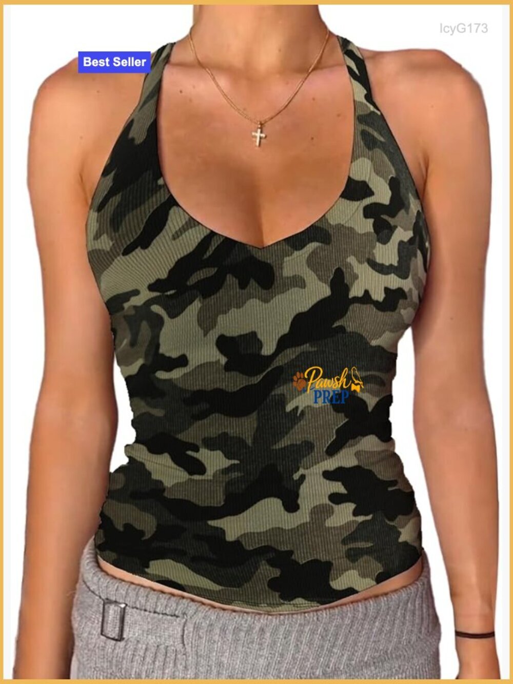 V Neck Racer Back Tank Top Padded Ribbed Long Fitted Basic Cami